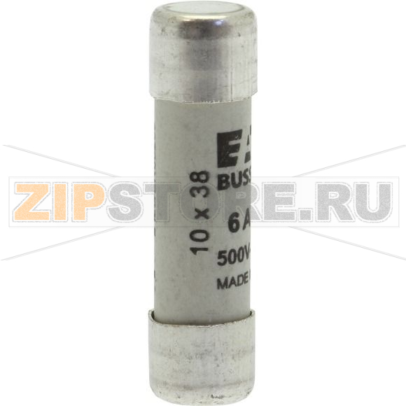 Предохранитель, 6 A, AC 500 В, 120 кА, 10x38 мм, gL/gG, IEC Eaton CYLINDRICAL FUSE 10x38 6A GG 