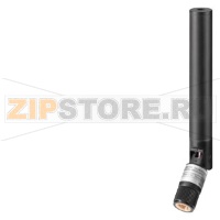 ANT795-4MB IWLAN antenna with omnidirectional Characteristic, Radially rotatable, with additional joint, incl. RSMA connector: 2/3 dBi, IP65 (-20-+60&#176;C), 2.4/5 GHz; Wi-Fi compliance and Observe national approvals; Direct mounting on SCALANCE W with R