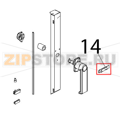 Lamiera ferma porta fredda lavato Unox XV 203G Lamiera ferma porta fredda lavato Unox XV 203GЗапчасть на деталировке под номером: 14