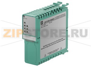 Интерфейсный модуль Com Unit for PROFIBUS DP/DP-V1 with Time Stamp Option LB8108* Pepperl+Fuchs SupplyConnectionbackplane busRated voltage5 V DC , only in connection with the power supplies LB9***Power consumption2 WFieldbus interfaceFieldbus typePROFIBUS DP/DP-V1PROFIBUS DPConnection9-pin Sub-D socket via backplaneBaud rateup to 1.5 MBit/sProtocolPROFIBUS DP/DP V1 read/write servicesNumber of stations per bus linemax. 125  (PROFIBUS), max. 119  (service bus)Cyclic process data240 bytes in total, either input or output dataNumber of stations per bus segmentmax. 31  (RS-485 standard)Number of repeaters between Master and Slavemax. 3Supported I/O modulesall LB remote I/O modulesBus lengthmax. 1000 m (FOL, 1.5 MBaud), max. 1000 m (copper cable, 187.5 kBd), max. 200 m (copper cable, 1.5 MBd)Addressingvia configuration softwarePROFIBUS address0 ... 126 (factory standard setting: 126)GSE fileCGV61712.gsd/gseHART communicationvia PROFIBUS or service busTime stamping (10 ms)1000 events via LB1007Internal busConnectionbackplane busRedundancyvia backplaneIndicators/settingsLED indicatorLED 1 (power supply): On = operating, fast flash = cold start, slow flash = HCIR loading active LED 2 (collective alarm): On = internal fault, flashing = no PROFIBUS connection LED 3 (status process bus): flashing = PROFIBUS receive channel active LED 4 (status service bus): flashing = service bus receive channel active LED 5 (operating mode): flashing 1 (1:1 ratio) = active, normal operation flashing 2 (7:1 ratio) = active, simulation LED 6 (status process bus): flashing = PROFIBUS response channel active LED 7 (status servicebus): flashing = service bus response channel activeDirective conformityElectromagnetic compatibilityDirective 2014/30/EUEN 61326-1ConformityElectromagnetic compatibilityNE 21Degree of protectionIEC 60529Ambient conditionsAmbient temperature-20 ... 60 °C (-4 ... 140 °F)Storage temperature-25 ... 85 °C (-13 ... 185 °F)Shock resistanceshock type I, shock duration 11 ms, shock amplitude 15 g, number of shocks 18Vibration resistancefrequency range 10 ... 150 Hz transition frequency: 57.56 Hz, amplitude/acceleration &plusmn 0.075 mm/1 g 10 cyclesfrequency range 5 ... 100 Hz transition frequency: 13.2 Hz amplitude/acceleration &plusmn 1 mm/0.7 g 90 minutes at each resonanceDamaging gasdesigned for operation in environmental conditions acc. to ISA-S71.04-1985, severity level G3Mechanical specificationsDegree of protectionIP20 (module) , mounted on backplaneConnectionvia backplaneMassapprox. 120 gDimensions32.5 x 100 x 102 mm (1.28 x 3.9 x 4 inch)Data for application in connection with hazardous areasCertificatePF 08 CERT 1234 XMarking II 3 G Ex nA IIC T4 GcDirective conformityDirective 2014/34/EUEN 60079-0:2009 EN 60079-11:2007 EN 60079-15:2010International approvalsATEX approvalPF 08 CERT 1234 XUL approvalE106378Control drawing116-0321Approved forcUL (Canada): CL I Zn. 2 IIC IS circuits for CL I Zn. 0 IIC ULus (USA): CL I Div. 2 Grp. A, B, C, D IS circuits for CL I,  II, III Div. 1 Grp. A, B, C, D, E, F, GIECEx approvalBVS 09.0037XApproved forEx nA IIC T4 GcEAC approvalRussia: RU C-IT.MIII06.B.00129Marine approvalLloyd Register15/20021DNV GL MarineTAA0000034American Bureau of ShippingT1450280/UNBureau Veritas Marine22449/B0 BV