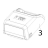 Cover assembly for gray standard models (includes media window) Zebra ZD421 Thermal Transfer