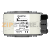 Предохранитель, 1100 A, AC 690 В, 200 кА, size 3, 76x92x53 мм, aR, IEC UL Eaton FUSE 1100A 690