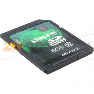 Карта памяти 8 Гб, class 10 Kingston SD10V-8GB 