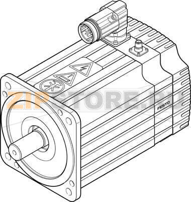 Серводвигатель Festo EMMS-AS-190-M-HS-AMB 