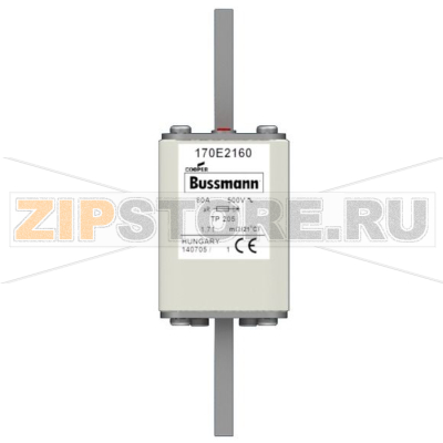 Предохранитель, 80 A, AC 500 В, 45x45x141 мм, aR, IEC с индикатором Eaton FUSE 80A 500V TP 205 