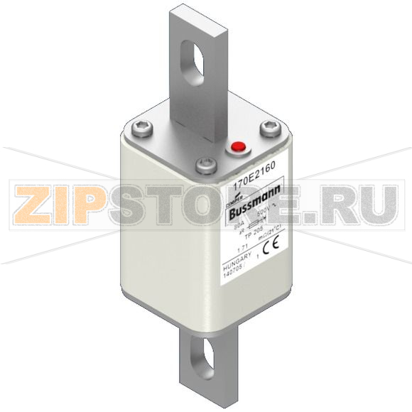 Предохранитель, 80 A, AC 500 В, 45x45x141 мм, aR, IEC с индикатором Eaton FUSE 80A 500V TP 205 