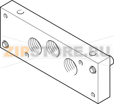 Плита торцевая Festo IEPR-04-D-3-NPT 