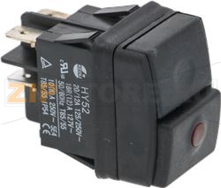 BIPOLAR SWITCH BLACK 12A 250V 