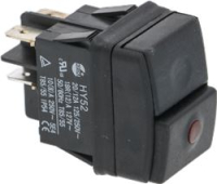 BIPOLAR SWITCH BLACK 12A 250V