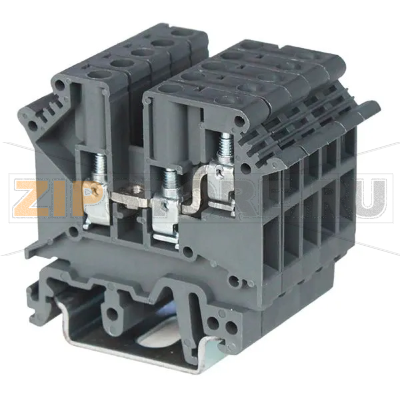 Клемма проходная, 3 контакта, серая CHIKU RTB 4-TWIN 