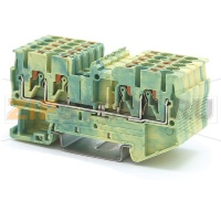 Клемма заземляющая Push-in, желто-зеленая CHIKU RPV 2,5-QUATTRO-PE