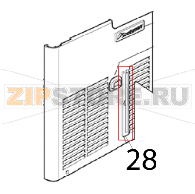 Air filter seat Scotsman AC 56 Air filter seat Scotsman AC 56Запчасть на деталировке под номером: 28
