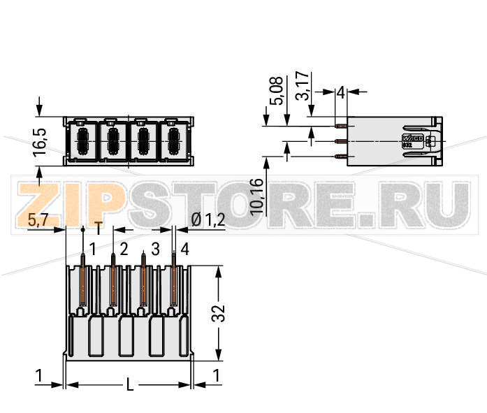 Вилка THT; 1.2 x 1.2 mm solder pin; прямые; 100% защита от неправильного подсоединения; Посеребренные контакты; Шаг контактов 10,16 мм; 2-пол.; светло-серые Wago 832-3602 Универсальное соединение для всех типов проводниковПростой зажим одножильных проводников и проводников с наконечником путем вставкиВстроенные тестовые порты для тестовых штекеров O 2 мм600 В к UL 1059 100% защита от неправильного подсоединенияВозможны варианты кодировки...