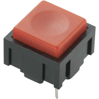 Кнопка 50 В/DC/AC, 0.025 A, 1 x выкл/вкл, без фиксации, красная, 1 шт TRU Components PBS-18B
