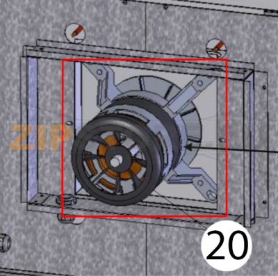 Fan motor 60 Hz Zanolli Synthesis 12/80 VE Fan motor 60 Hz Zanolli Synthesis 12/80 VEЗапчасть на деталировке под номером: 20