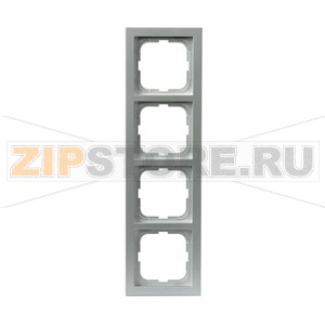 Рамка четырехместная, алюминий ABB 2TKA000408G1 