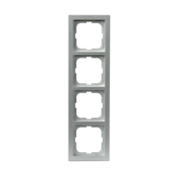 Рамка четырехместная, алюминий ABB 2TKA000408G1