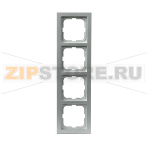 Рамка четырехместная, алюминий ABB 2TKA000408G1 