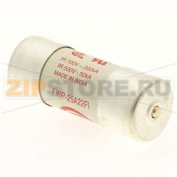 Предохранитель, 25 A, AC 700 В, 200 кА, 22x58 мм, aR, UL Eaton 25A 690V 22X58 INDICATED 14x58MM 