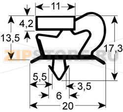 MAGNETIC GASKET [C] DOOR 