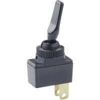 Тумблер автомобильный 12 В/DC, 10 А, 1 x выкл/вкл TRU Components TC-R13-18BS-SQ