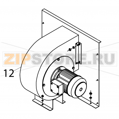 Ventilador centrifugo Fagor ECO-200 Ventilador centrifugo Fagor ECO-200Запчасть на деталировке под номером: 12Название запчасти Fagor на английском языке: Ventilador centrifugo ECO-200.