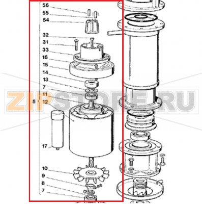 Motoreinheit Scotsman MF 56    Motoreinheit Scotsman MF 56Запчасть на 