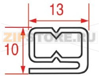 ЧЕРНЫЙ УПЛОТНИТЕЛЬ 13Х10 ММ - 25 М