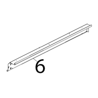 Profilo sup. inox facciata muffola Unox XB 403G