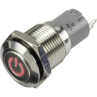 Кнопка 48 В/DC, 2 А, 1 x вкл/вкл, с фиксацией, IP65, 1 шт TRU Components LAS2GQF-11ZDT/R/12V/S/P