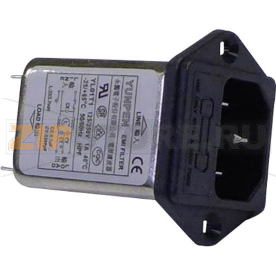 Фильтр сетевой 250 В/AC, 1 A, 3.7 мГн, 60x45x33.5 мм, 1 шт Yunpen YL01T1 