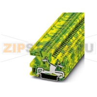 Заземляющие клеммы для выполнения проводки в зданиях Phoenix Contact DTI 2,5-PE