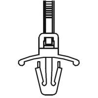 Стяжка кабельная 112 мм, серая, 1 шт TRU Components TC-PWVS100203