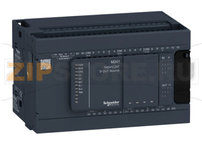 Контроллер логический 24 В, 0.5 А Schneider Electric TM241C24T 