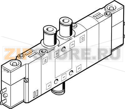 Распределитель с электроуправлением Festo CPE14-M1BH-5/3E-QS-6 