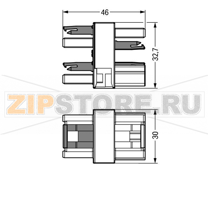 3-way distribution connector; 3-pole; Cod. B; 1 input; 3 outputs; pink Wago 770-1716 Protected against mismating and maintenance-freeAdditional variable coding is possible.Components can be clearly printed on and color-coded to meet custom requirements....