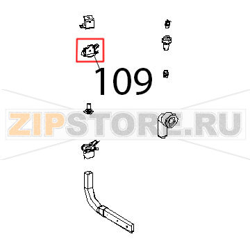 Porta bobina inferiore venturi Unox XBC 815G Porta bobina inferiore venturi Unox XBC 815GЗапчасть на деталировке под номером: 109