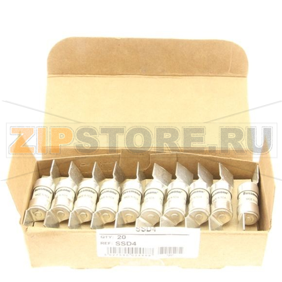 Предохранитель, 4 A, AC 240 В, 33 кА, BS88/E1, 12x47 мм, gL/gG, BS Eaton 4A 240V AC INDUSTRIAL FU 