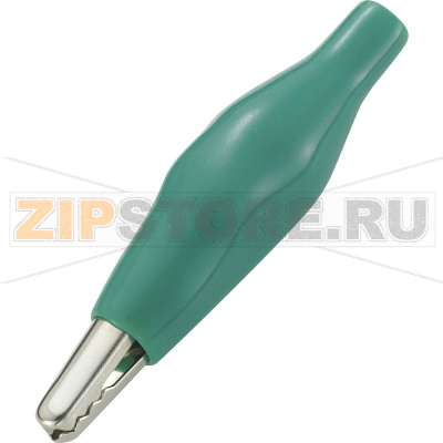 Щуп-зажим, тип: крокодил, зеленый, 3 мм, длина: 35 мм, 1 шт TRU Components TC-ACR1GN203 