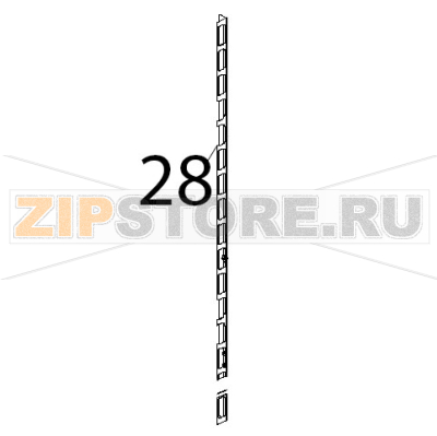 Lamiera inox rinforzo fianco Unox XBC 905 Lamiera inox rinforzo fianco Unox XBC 905Запчасть на деталировке под номером: 28