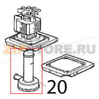 Assieme pompa 230/60 Scotsman MV 600 Assieme pompa 230/60 Scotsman MV 600Запчасть на деталировке под номером: 20