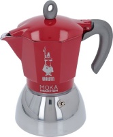 MOKA INDUCTION 6 CUPS RED BIALETTI