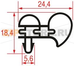 УПЛОТНИТЕЛЬ НА 3 СТОРОНЫ 520Х615Х520 ММ 