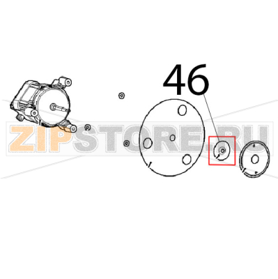 Guarnizione portamotore stamp. Unox XFT 110 Guarnizione portamotore stamp. Unox XFT 110Запчасть на деталировке под номером: 46