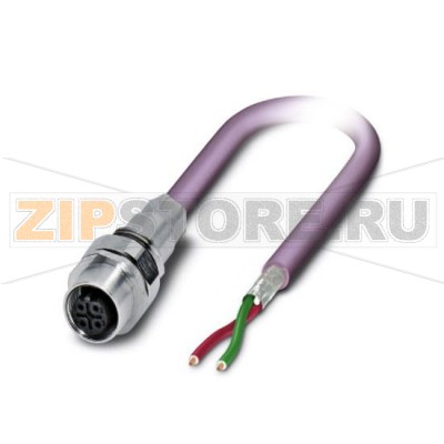 Встраиваемая розетка шинной системы Phoenix Contact SACCEC-M12FSB-2CON-M16/0,5-910 PROFIBUS, 2-полюсная, M12, экранированная, с механическим ключом B-типа, монтаж с передней части стенки / резьбовое крепление с M16, позиционируемая, с кабелем шины длиной 0,5 м, 2 x 0,25 мм².Минимальный заказ: 1 шт.Упаковка: 1 шт.
