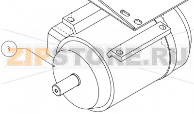 Motore XS-100LB 3.5KW 4P Imesa LM 14                          Motore XS-100LB 3.5KW 4P Imesa LM 14Запчасть на сборочном чертеже под номером: 3Название запчасти на итальянском языке: Motore XS-100LB 3.5KW 4P Imesa LM 14