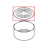 Coperchio contenit. resina intafil Saeco Royal Coffee Bar FWA