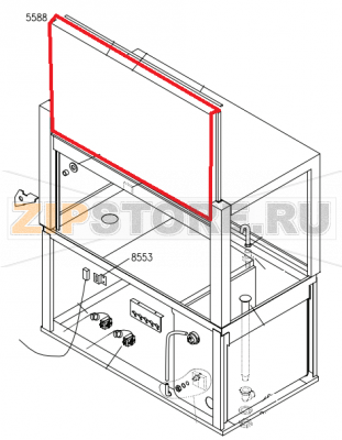 Ass. Porta TR 1650/2000/2500/3000 Aristarco TR 1650                             Ass. Porta TR 1650/2000/2500/3000 Aristarco TR 1650Запчасть на сборочном чертеже под номером: 5588Название запчасти Aristarco на итальянском языке: Ass. Porta TR 1650/2000/2500/3000 Aristarco TR 1650