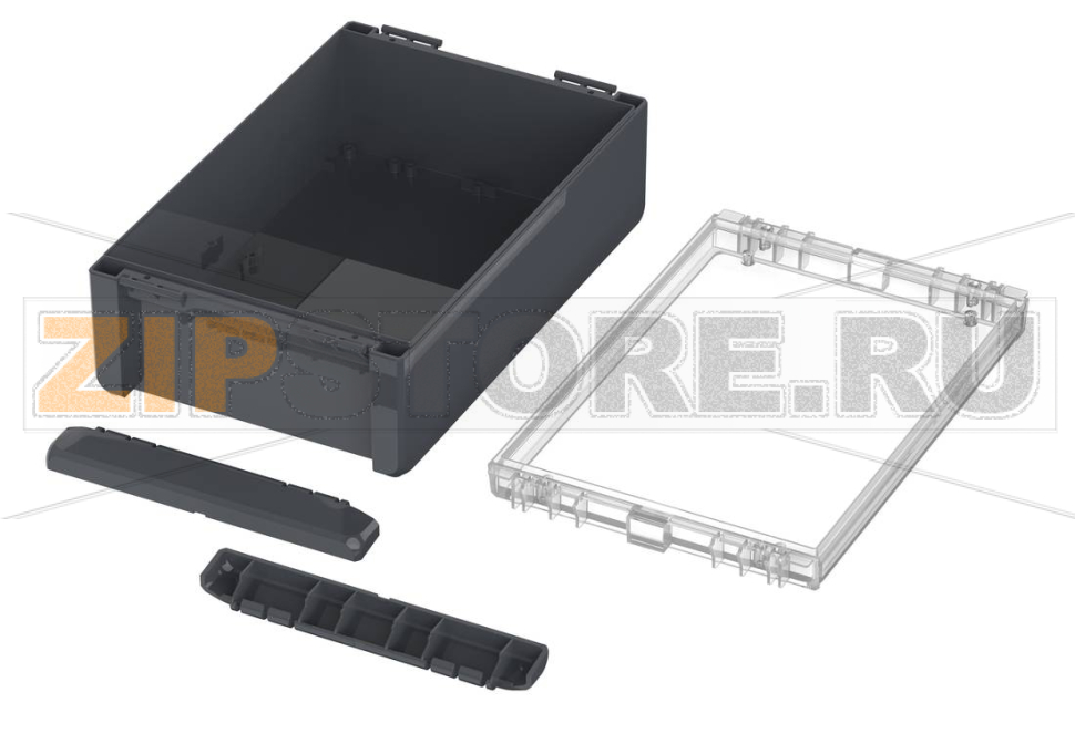 Корпус, 271x170x90 мм, поликарбонат UL 94 V0, прозрачная крышка Bopla B 261709 PC-V0-G 7024 