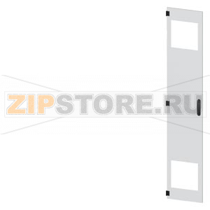 SIVACON, door, left, with cutout for filter fan, with ventilation openings H: 2200 mm, W: 400 mm, RAL 7035, Protection class 1 Siemens 8MF1240-2UT15-3BA2 